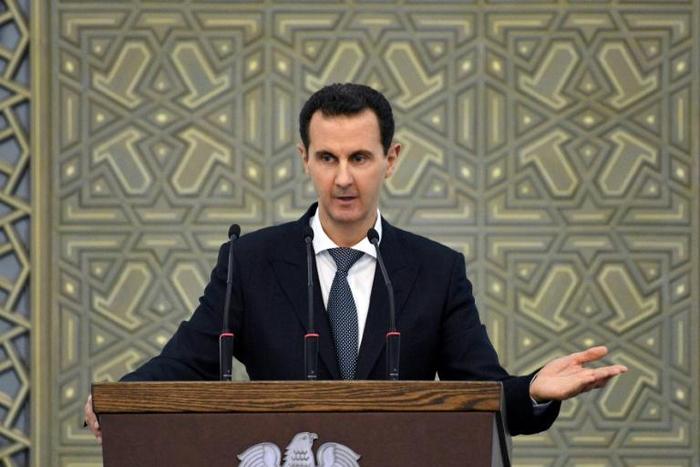 Syrian President Bashar al-Assad (pictured February 2019) met an envoy from key ally Russia in Kazakhstan to discuss negotiations for the stalled buffer zone
