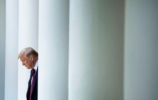 US President Donald Trump at the White House