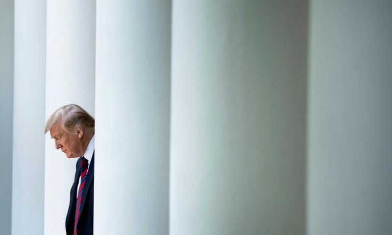 US President Donald Trump at the White House