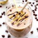 Banana, chocolate and peanut butter smoothie