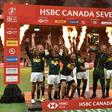 South Africa celebrate winning the sevens crown in Vancouver