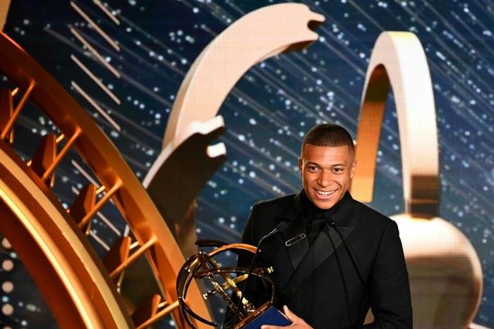 Mbappe was named the Ligue 1 player of the season on Sunday