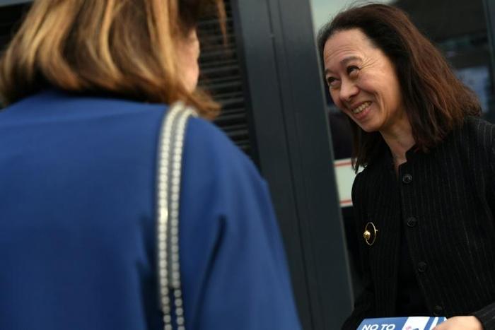 French citizen Sophie Larroque founded the EU UK Party with three British friends to fight for a seat in the European elections