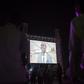 Viewers in Accra gather in June 2018 to watch a documentary that accused former Ghanian Football Association (GFA) president Kwesi Nyantakyi of soliciting millions of dollars in bribes