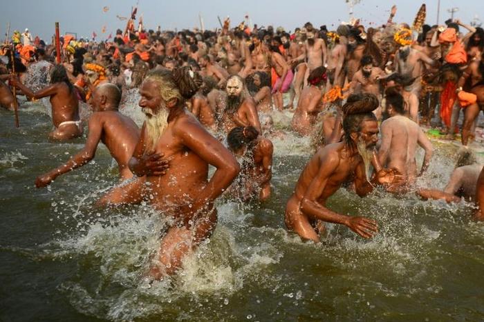 More than 30 million devotees were expected to immerse themselves at the confluence of three rivers - the Ganges, the Yamuna, and the mythical Saraswati