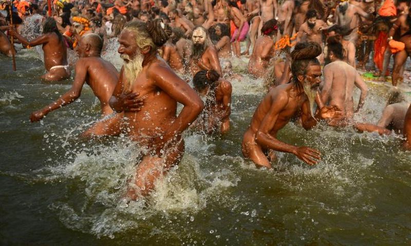 More than 30 million devotees were expected to immerse themselves at the confluence of three rivers - the Ganges, the Yamuna, and the mythical Saraswati