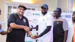 Talal Fattal with Maurice Offei