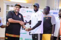 Talal Fattal with Maurice Offei
