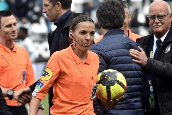 Frappart became the first female Ligue 1 referee on Sunday