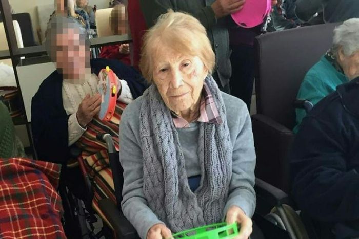 This undated handout picture released by the Spanish Guardia Civil shows German citizen Maria Babes, 101, at a care home in southern Spain, who said she had been locked up for several months in a house by a couple suspected of having befriended elderly...