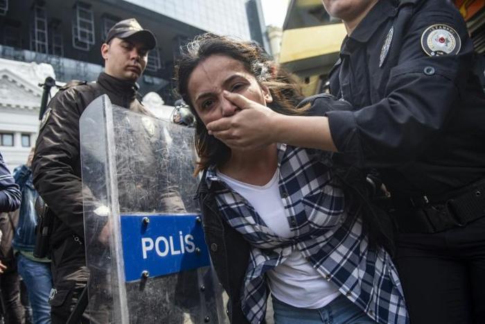 Scores of people were detained by police who said they were attempting to make their way to an unauthorised demonstration at Taksim Square
