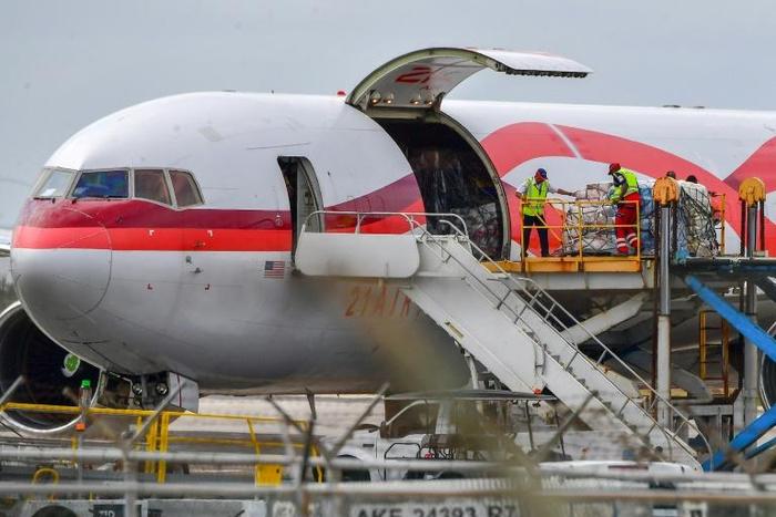 AFP reporters saw the jet land at the airport in Curacao, one of the focal points of a volatile standoff between Venezuelan President Nicolas Maduro and self-declared head of state Juan Guaido