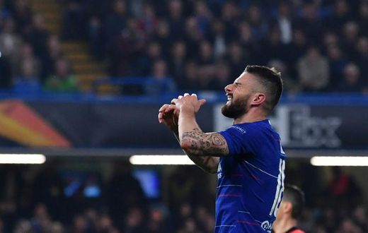 Olivier Giroud says blue blood is running through his veins now as Chelsea prepare to play his old club Arsenal in the Europa League final