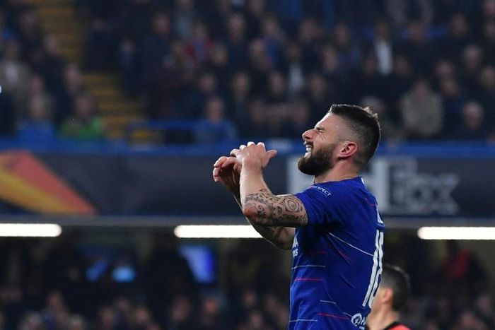 Olivier Giroud says blue blood is running through his veins now as Chelsea prepare to play his old club Arsenal in the Europa League final
