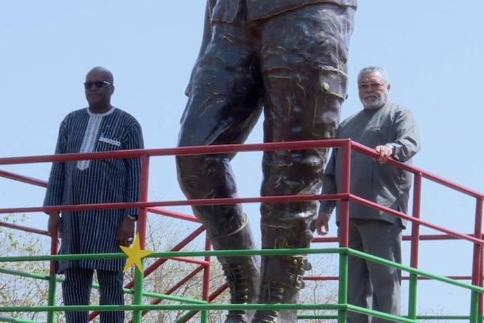 Rawlings at Sankara statue unveiling