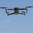 A Chinese-made DJI Mavic Zoom drone flies during a product launch in New York in 2018. Washington has warned Chinese-made drones could be giving Beijing's spy agencies unfettered access to sensitive material