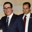Treasury Secretary Steven Mnuchin (L) says the US team are 'looking forward to several important days of talks' in Beijing