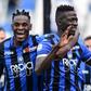 Colombian forward Duvan Zapata (L) has scored 22 league goals for Atalanta this season
