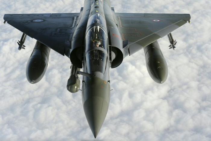 The French military said that Mirage 2000 fighters (similar to this one pictured) intervened "together with the Chadian army"