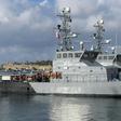 Migrants who were rescued in the Mediterranean prepare to disembark from Malta's P51 Protector-class coastal patrol boat in Valletta, Malta, on April 13, 2019c