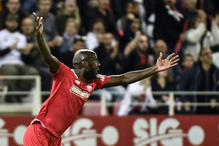 Julio Tavares had to wait for VAR before celebrating the goal that gave Dijon hope of avoiding relegation