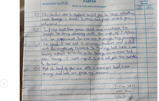 Answer booklet