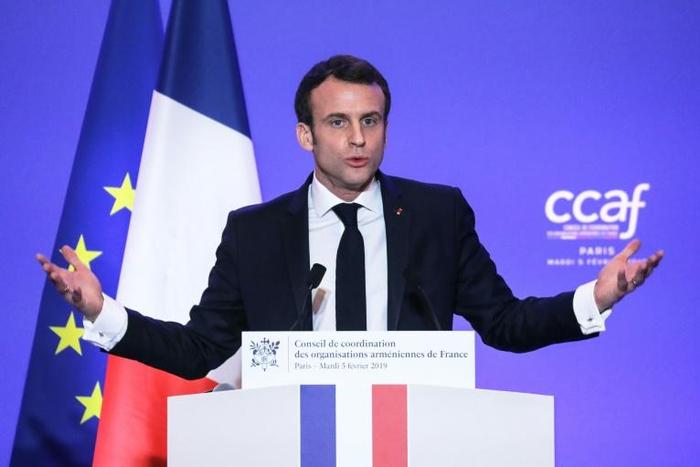 Emmanuel Macron told an audience that France would make April 24 a 'national day of commemoration of the Armenian genocide'