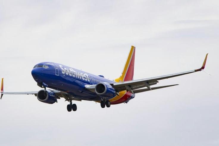 A Boeing 737 Max 8 flown by Southwest Airlines approaches for landing at Baltimore Washington International Airport near Baltimore, Maryland on March 11, 2019