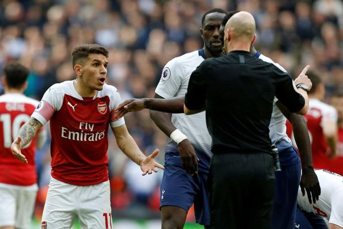 Referee Anthony Taylor, who sent off Arsenal's Lucas Torreira and awarded two penalties, was the centre of debate after the North London derby