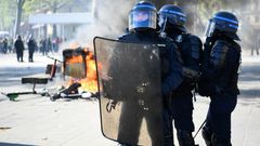 French police unions say officers are under intense strain since the eruption of the "yellow vest" anti-government protests in November