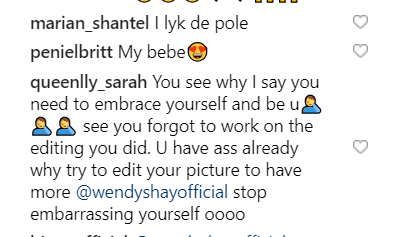 Instagram comment