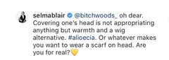 Selma Blair Defends Wearing Headwrap On Instagram