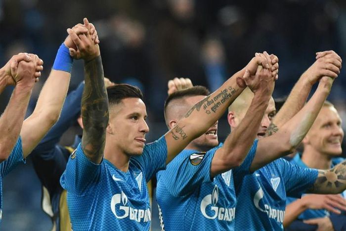 Zenit celebrate Europea League win over Fenerbahce