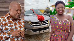 John Mahama and Tracey Boakye