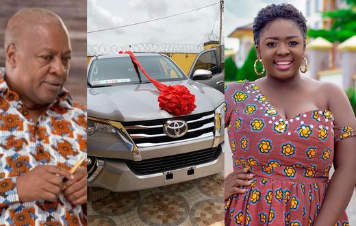 John Mahama and Tracey Boakye