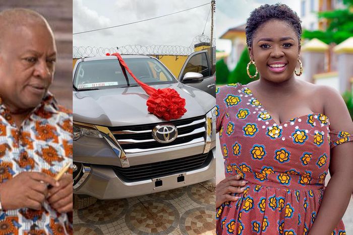 John Mahama and Tracey Boakye