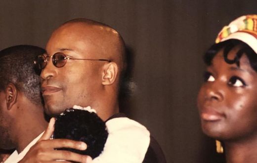 Late John Singleton, Akosua Busia and their child
