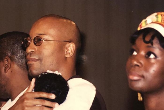 Late John Singleton, Akosua Busia and their child