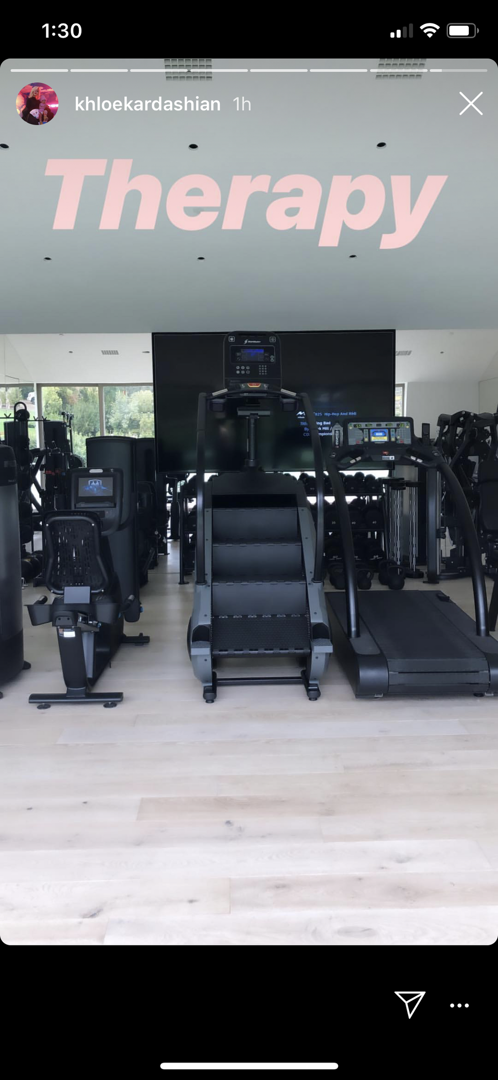 Khlo Kardashian Says The Gym Is Her Therapy'