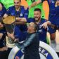 Maurizio Sarri celebrates with his players after Chelsea beat Arsenal 4-1 in the Europa League final
