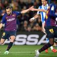 Jordi Alba's goal gave Barcelona a 2-1 win over Real Sociedad on Saturday