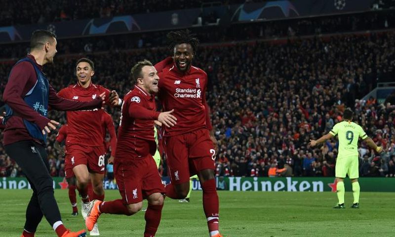 Jurgen Klopp was overcome with emotion after Liverpool's incredible win against Barcelona