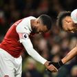 Dual threat: Arsenal's hopes of winning the Europa League depend on Alexandre Lacazette (left) and Pierre-Emerick Aubameyang (right)