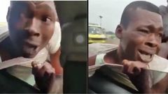 Phone snatcher’s hand gets stuck as passengers ‘deal with him’ (Video)