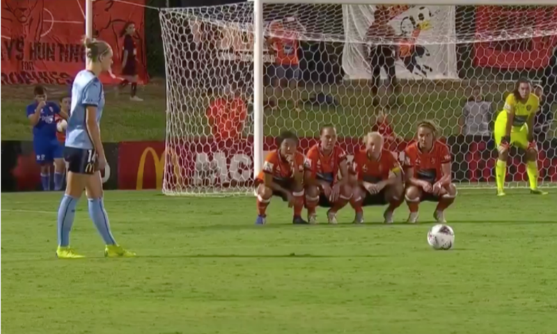Brisbane Roar Women's Team Have The Strangest Free-Kick Wall Routine You'll Ever See