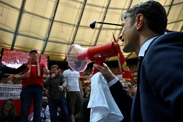 Bayern Munich coach Niko Kovac thanked the fans after winning the German Cup final on Saturday
