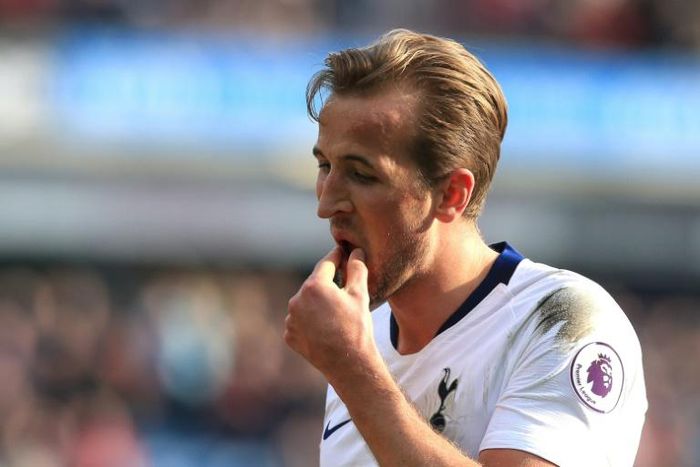 Harry Kane shows his frustration after Tottenham's shock defeat at Burnley
