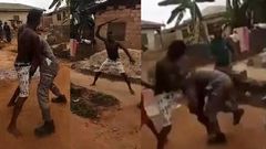 Man who owes electricity bill beats up taskforce member for disconnecting him (Video)