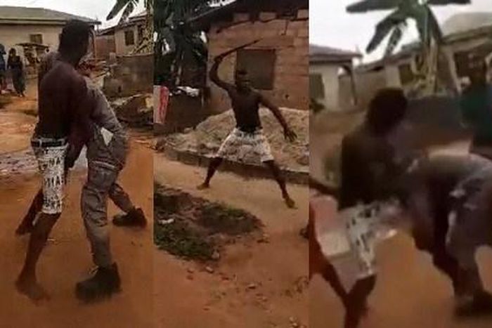 Man who owes electricity bill beats up taskforce member for disconnecting him (Video)