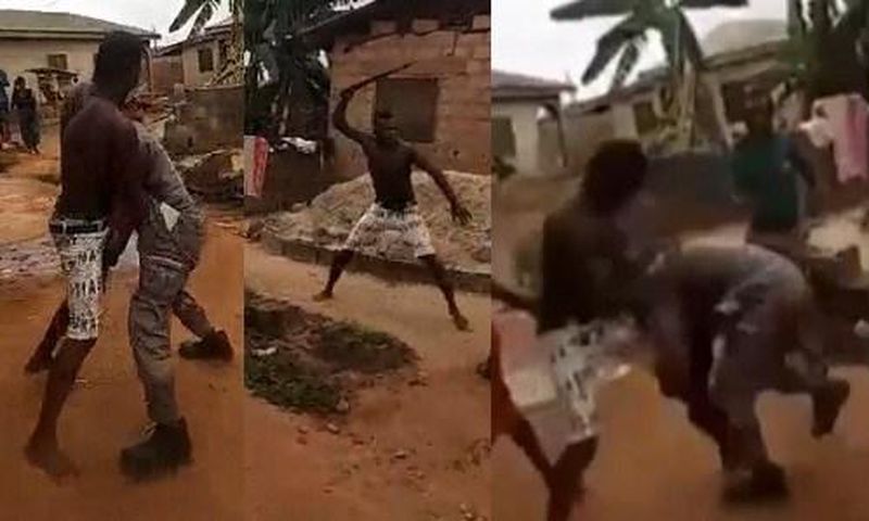 Man who owes electricity bill beats up taskforce member for disconnecting him (Video)